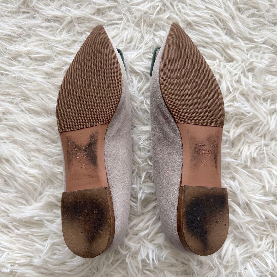 ペリーコ】パンプス FIBBIA スエード ポインテッドトゥ 37 - メルカリ