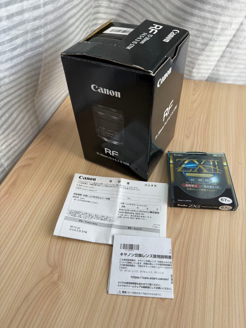 Canon RF 15-30mm F4.5-6.3 IS STMフードフィルター