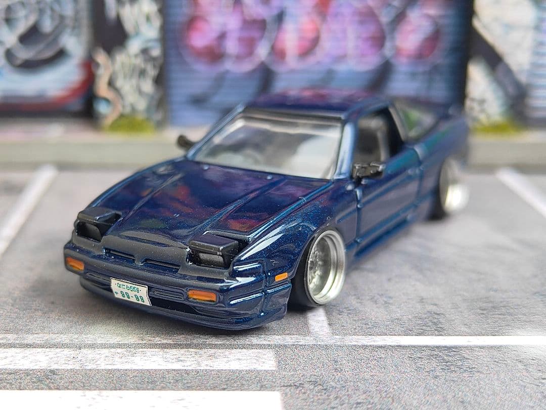 トミカ改造 日産 180sx ワンエイティー プレミアム☆深リムホット