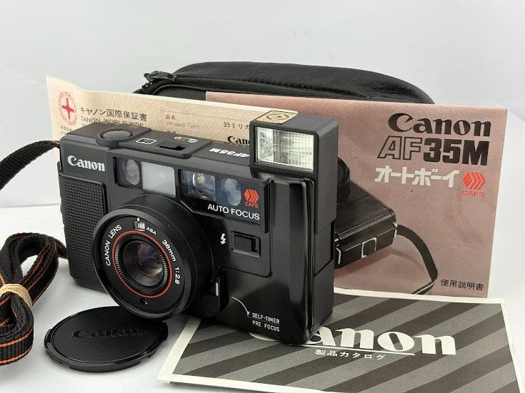 ★美品★ キヤノン CANON AF35M 初代オートボーイ ★機能良好★ CANON AF35M (Autoboy/ Sure Shot) Film Camera 初代 オートボーイ