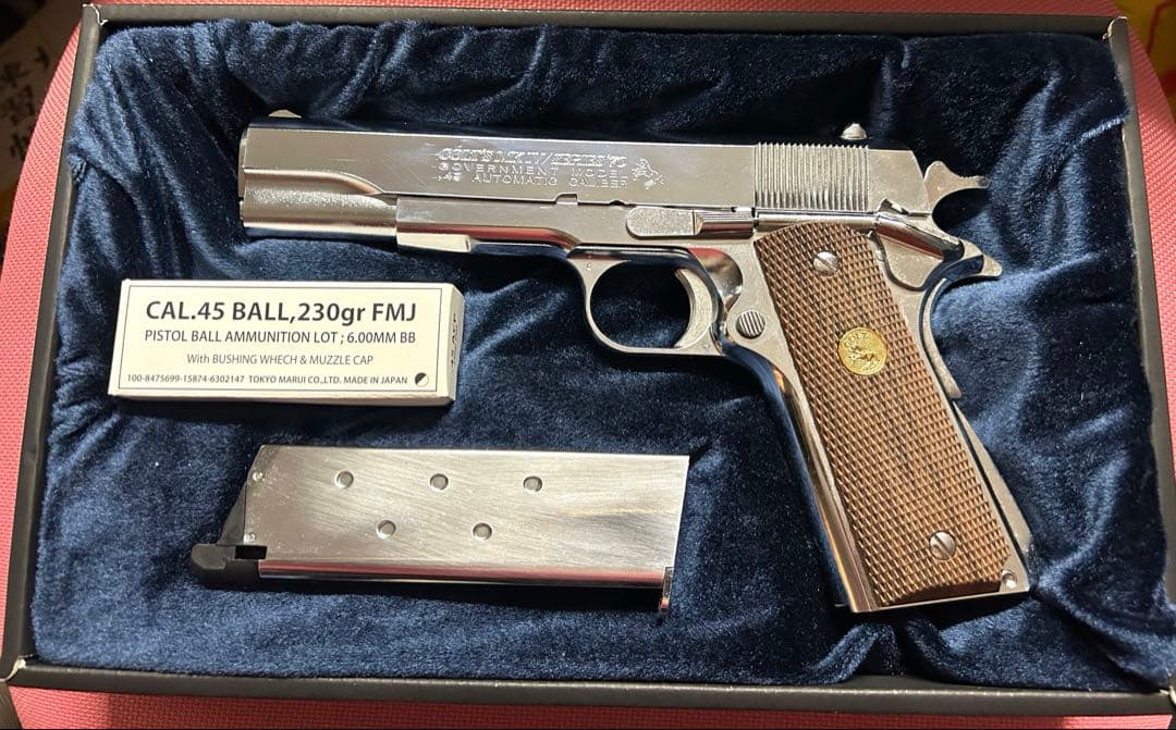 東京マルイ COLT Mk.Ⅳ シリーズ70 ニッケルフィニッシュ コルト ガバメント シリーズ'70 ニッケルフィニッシュ - ガスブロー