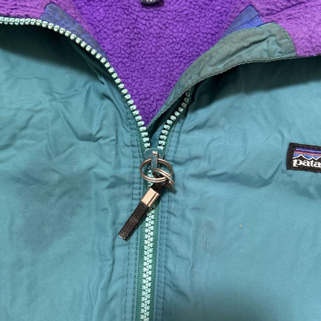 90s Patagonia シェルドシンチラ ターコイズ ナイロンジャケット M