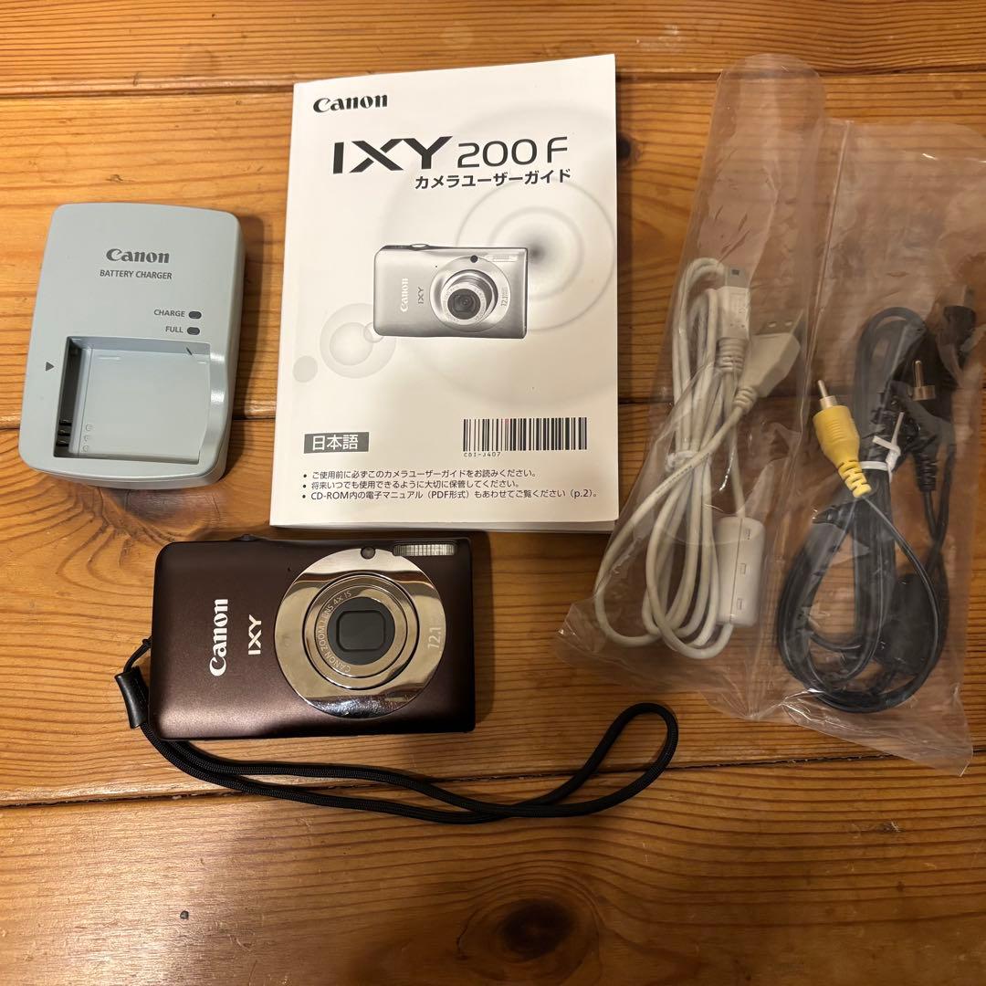キヤノン　IXY200F ブラウン　充電器付き 並品】CANON キヤノン デジタルカメラ IXY 200F ブラウン IXY200F(BW