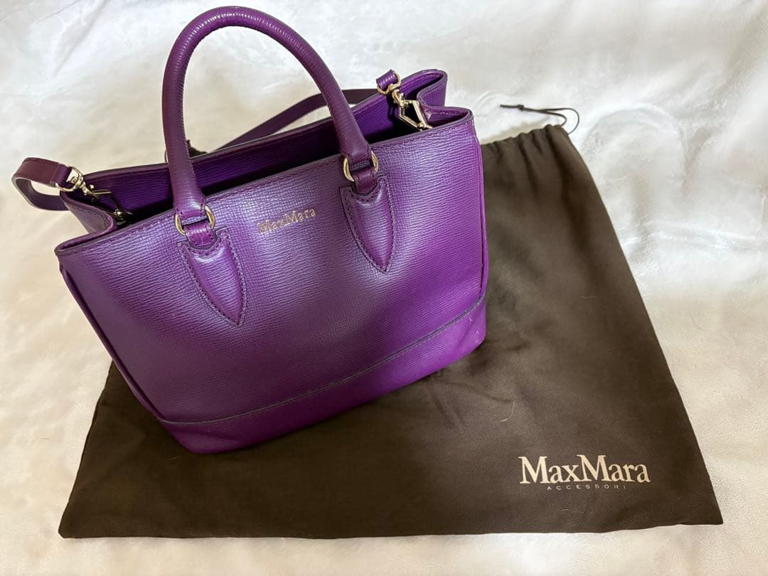 マックスマーラ　2way ショルダーバッグ　本革　保存袋付き　濃いパープル 楽天市場】マックスマーラ（カラーパープル）（バッグ｜バッグ・小物