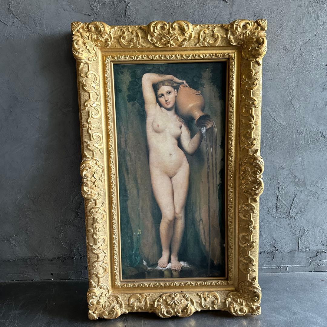 びっくり瞬間的お値下げ❣️圧巻❣️ドミニクアングル　泉　豪華額縁