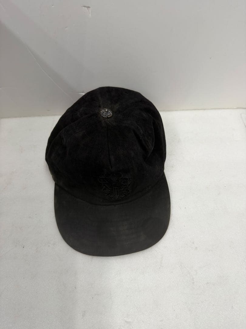 K*n様 クロムハーツ　黒の刺繍ベースボールキャップ クロムハーツ キャップ ベースボール デニム CH クロス ブラック！残り