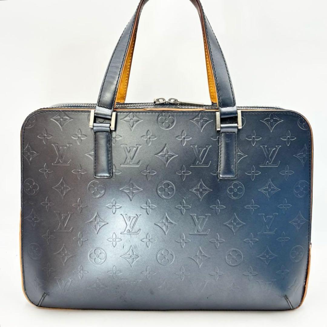LOUIS VUITTON モノグラムマット マルデン ビジネスバッグ ネイビー