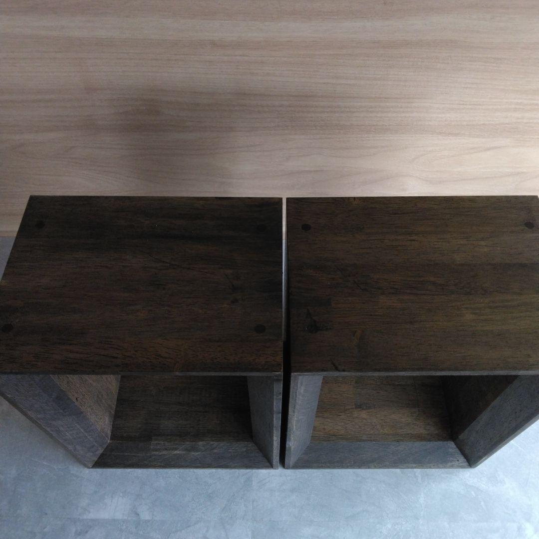 木製スピーカースタンド一対