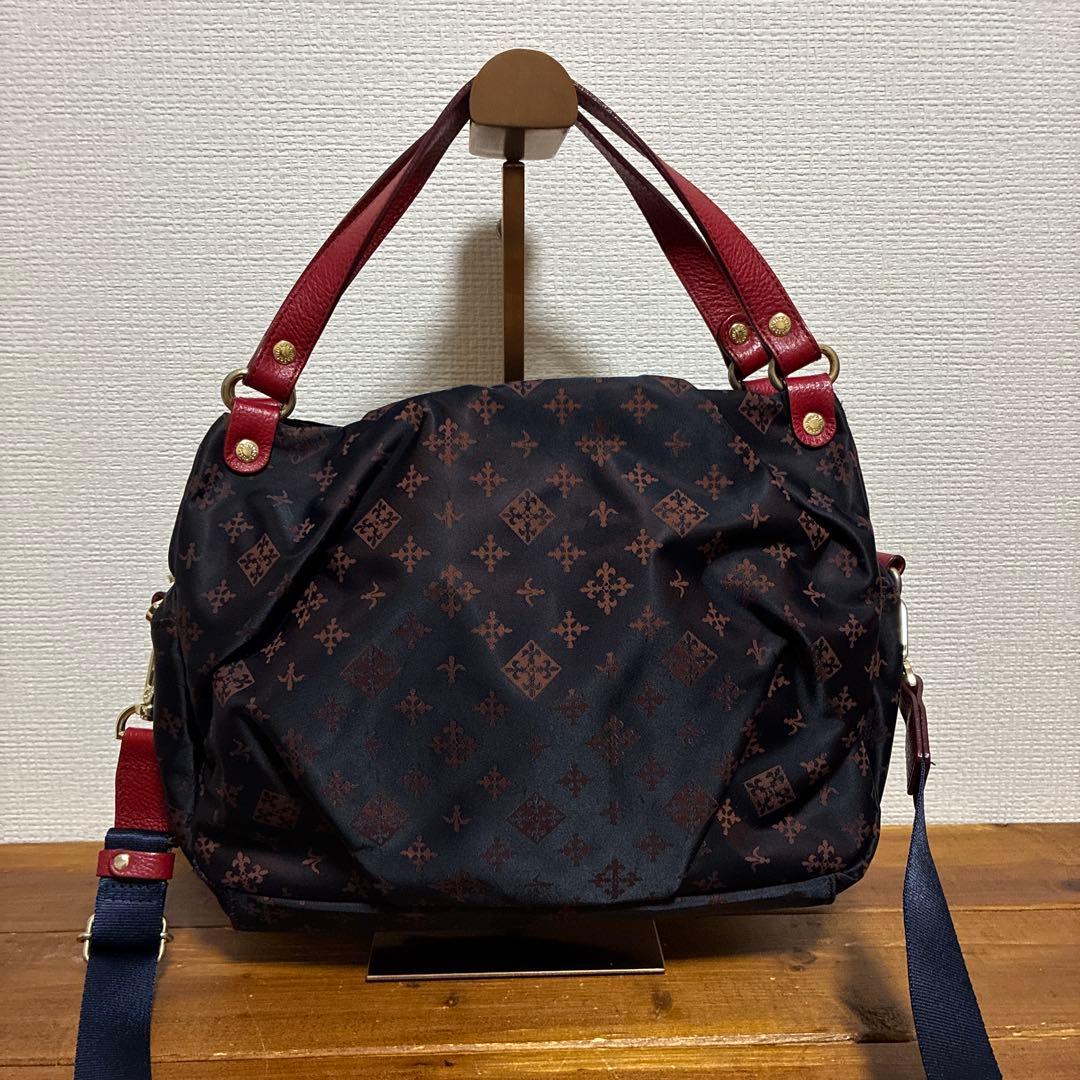 【美品】russet ラシット ナイロン レザー 2WAY ショルダーバッグ russet（ラシット） ショルダーバッグ バッグ レザー2WAYショルダー