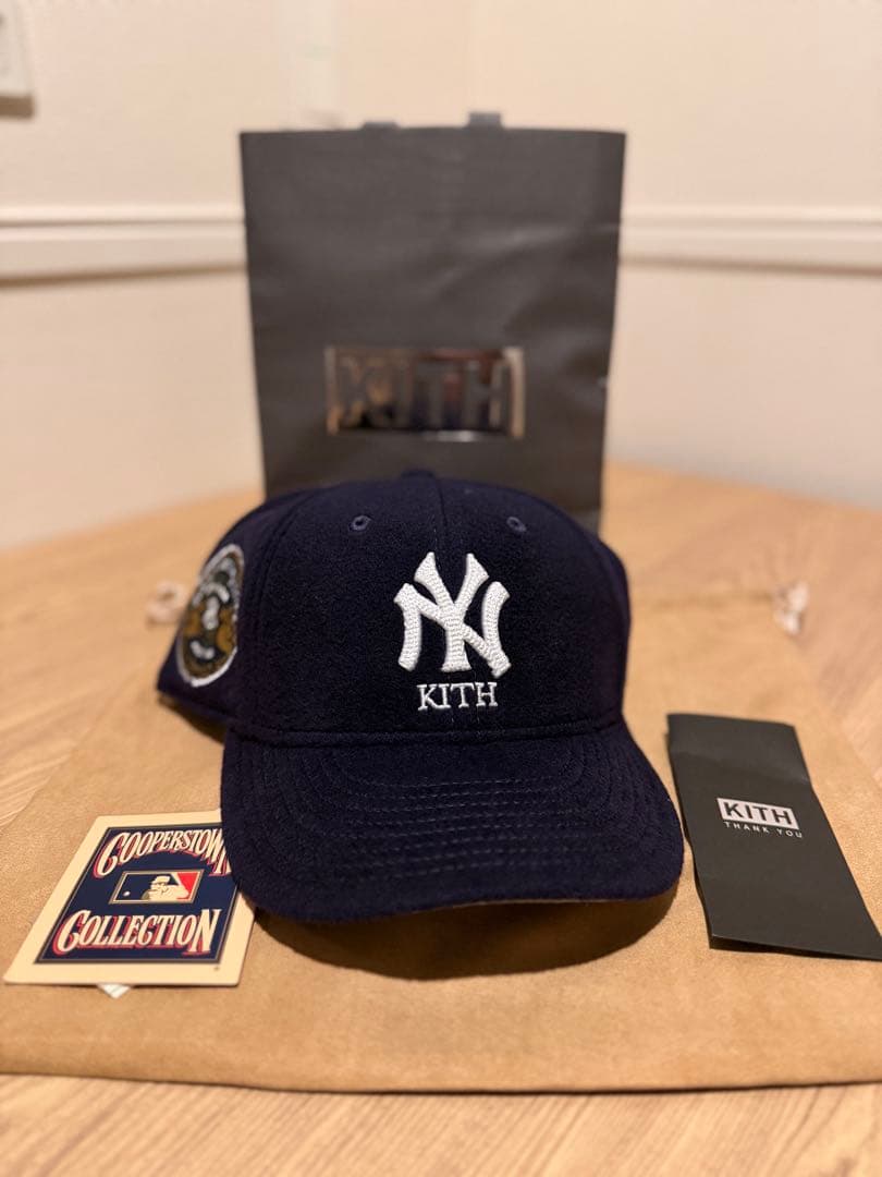 KITH ニューヨーク・ヤンキースキャップ Kith New Era NY Yankees Satin 9FIFTY A-Frame SnapBack Black Hat