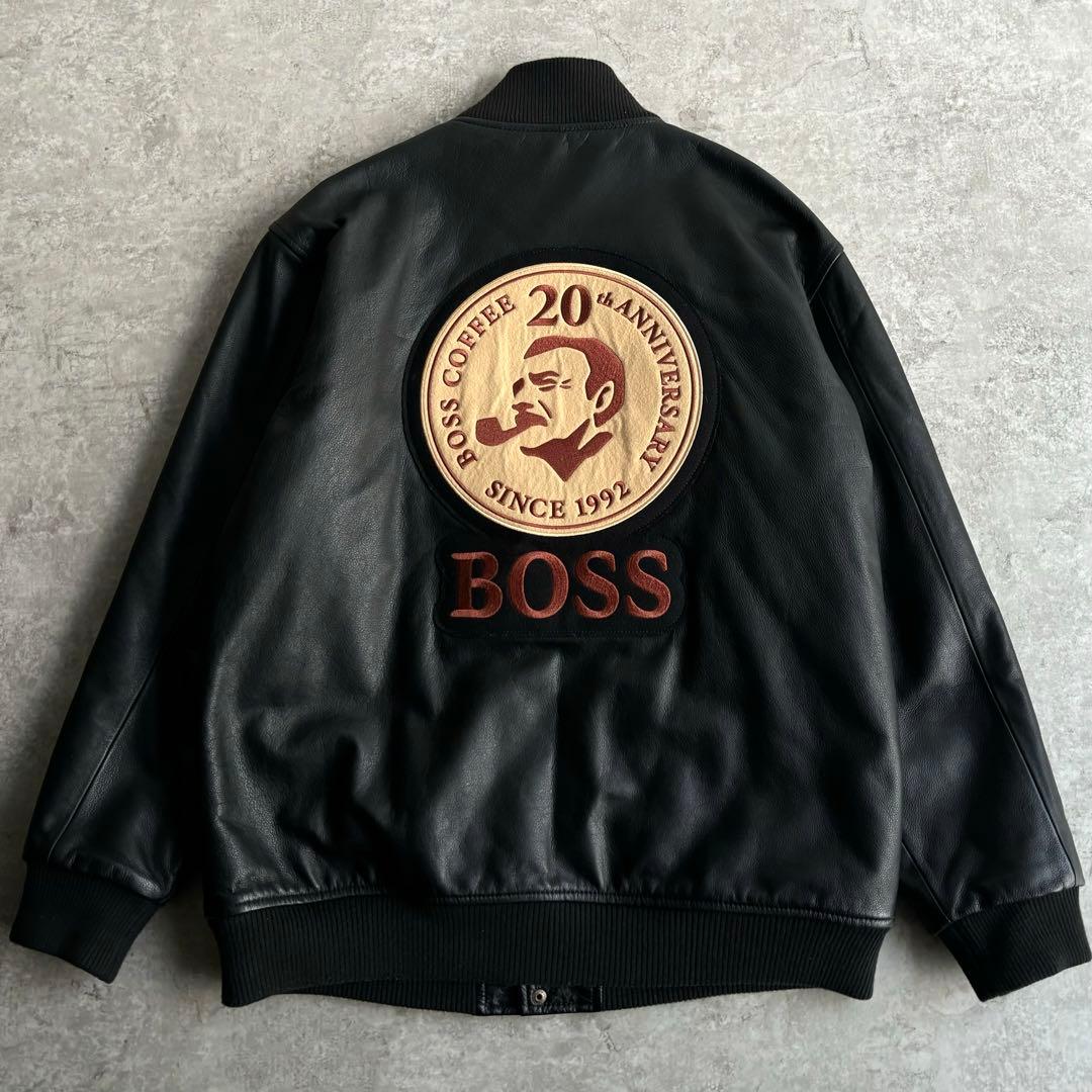 極美品□非売品 ボスジャン【LL】20周年記念 本革 レザージャケット
