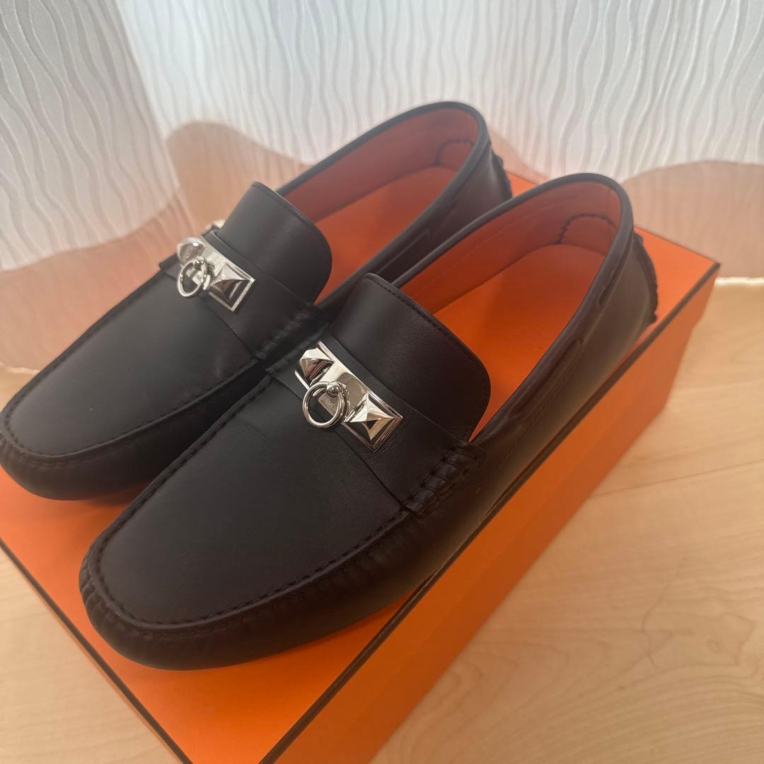 エルメス　革靴　モカシン メンズ　43 新作☆》 エルメス モカシン デスタン メンズ 靴 Kelly (HERMES/ドレス