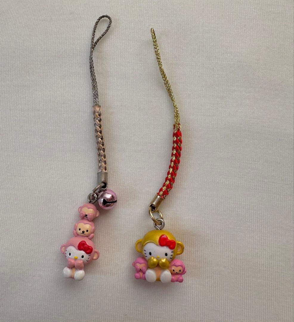 ご当地キティ ハローキティ ストラップ 2個セット 日光限定 栃木 お猿