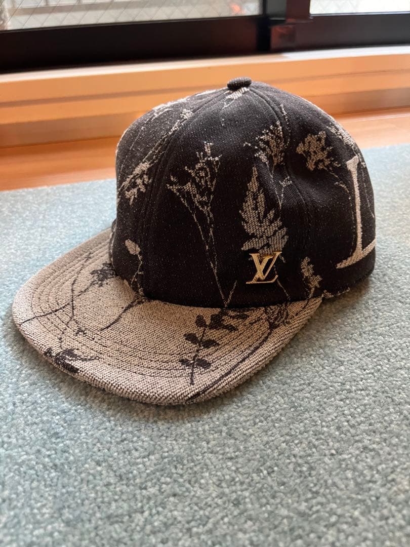 LouisVuitton ルイヴィトン フラワープリント デニム キャップ 帽子