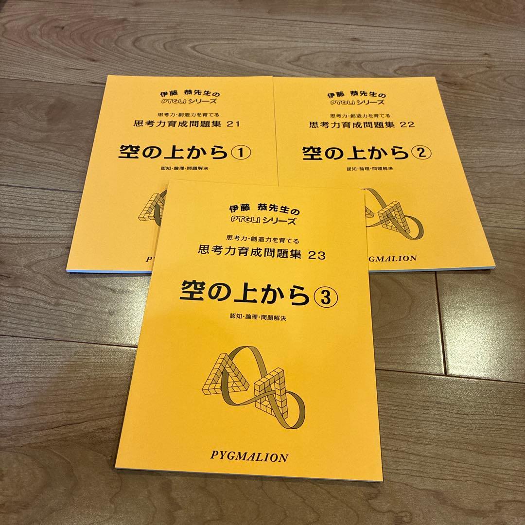 ピグマリオン 思考力育成問題集 21 22 23 空の上から ①②③ 3冊