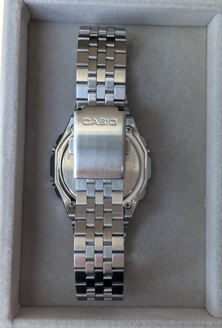 CASIO A1000A-7JF シルバー デジタル腕時計 - メルカリ