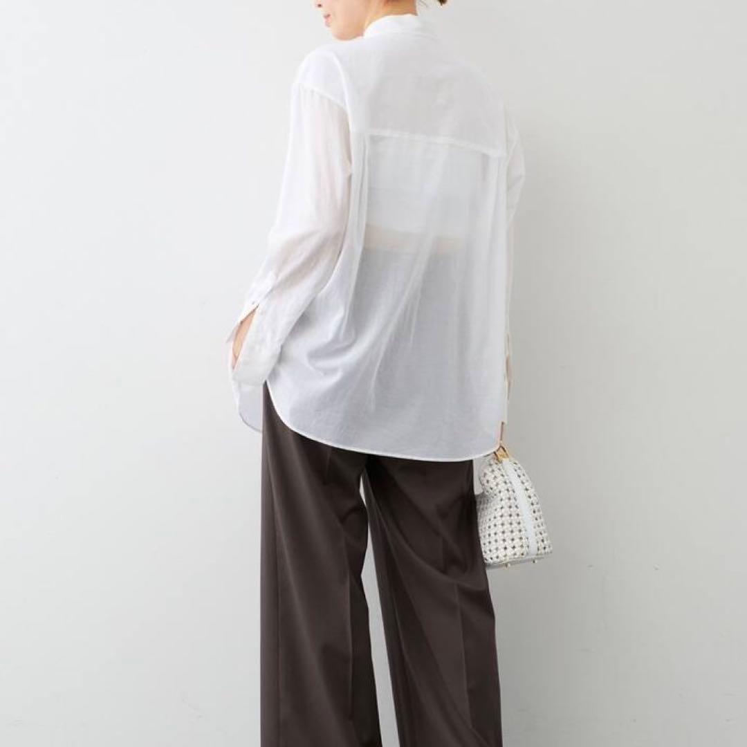 エヴリディアイライク 25SS minimal sheer shirt コットン - メルカリ