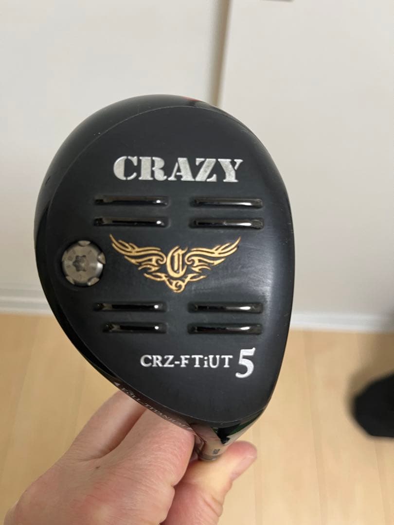 CRAZY フルチタンユーティリティクラブ ヘッドカバー付き CRAZY クレイジー FULL TITAN UT フルチタン ユーティリティ ヘッド