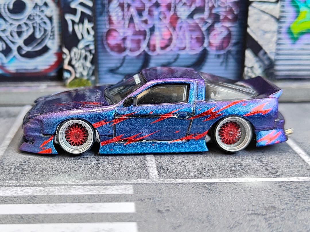 ホットウィールカスタム 日産 180sx フルエアロ マジョーラ トミカ改造