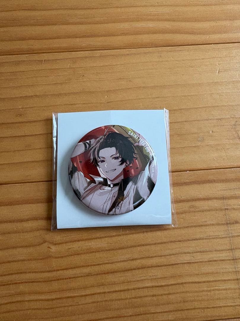 にじさんじ 佐伯イッテツ 海の家 くじ スクエアボトル 缶バッジ - メルカリ