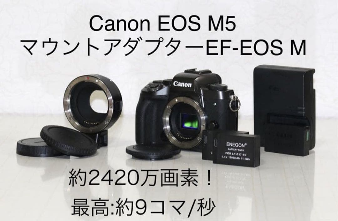 Canon EOS M5 純正アダプター付き！即購入OK 2026年最新】eos m5の人気アイテム - メルカリ