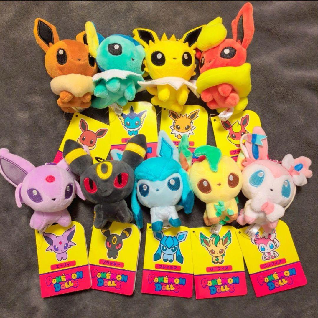 新品】もっちりマスコット ポケモンドールズ ブイズ 9点 ポケモン