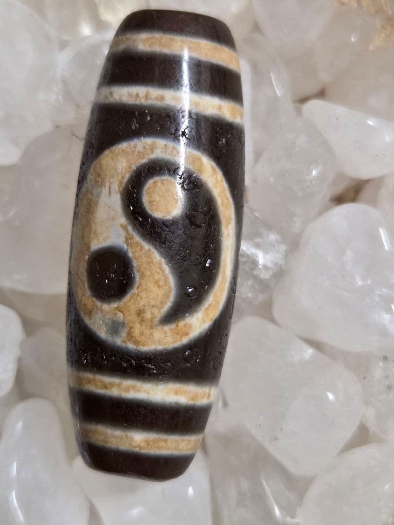 890 天珠 六字真言天珠 梵字 太極天珠 dzibeads 2個セット！