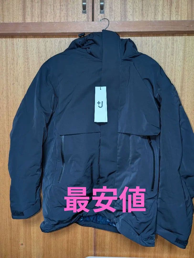 ユニクロ+J／ハイブリッドダウンオーバーサイズパーカ　M/ブラック　新品未使用 ユニクロ公式 | ハイブリッドダウンパーカ