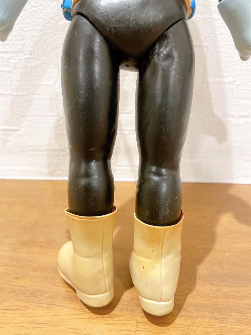 旧バンダイ 仮面ライダー スタンダードソフビ ポピー 当時物 面取れ