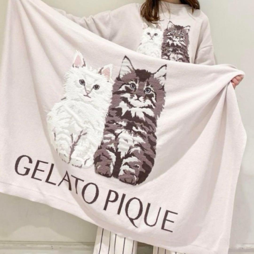GELATO PIQUE ジェラートピケ ツインキャットジャガードブランケット