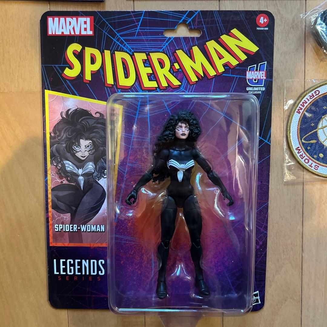 マーベルレジェンド アンリミテッド　スパイダーウォーマン会員限定フィギュアと特典 マーベルレジェンド ナイトスパイダーマン アンリミテッド+会員限定