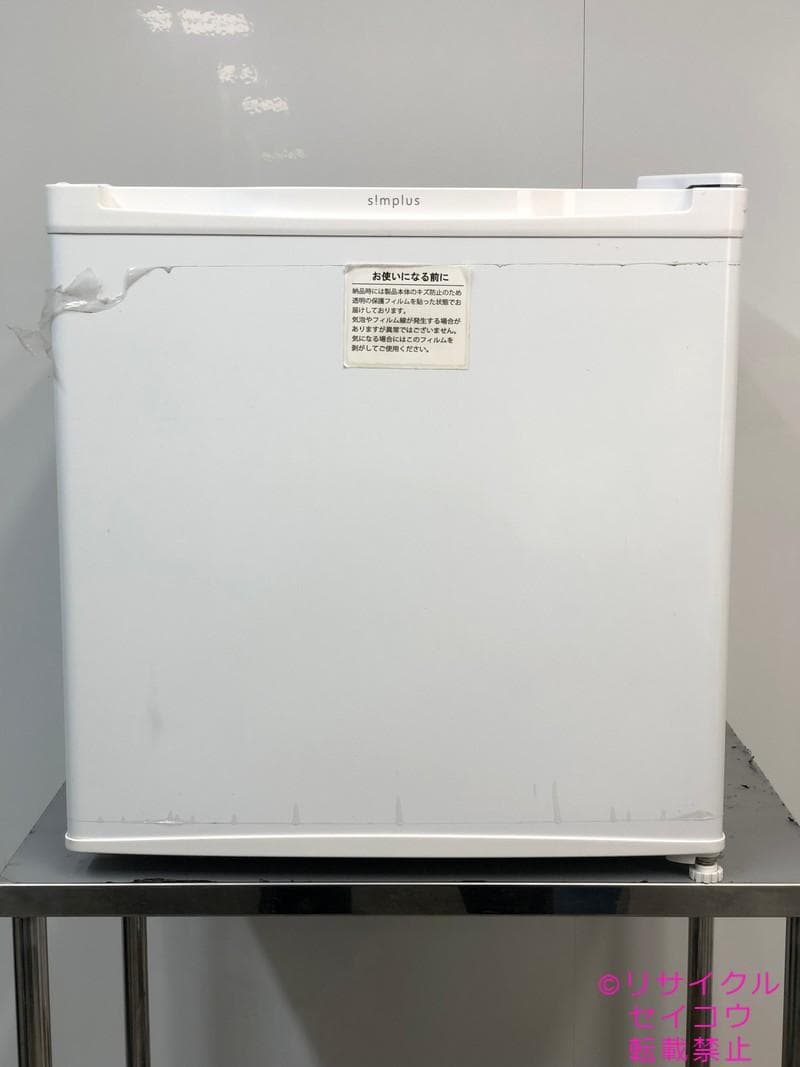 【中古】シンプラス小型冷蔵庫 31L 2022年式2511011802 simplus 1ドア冷凍庫 33L 右開き ノンフロン ガラス仕切り棚 小型 冷凍