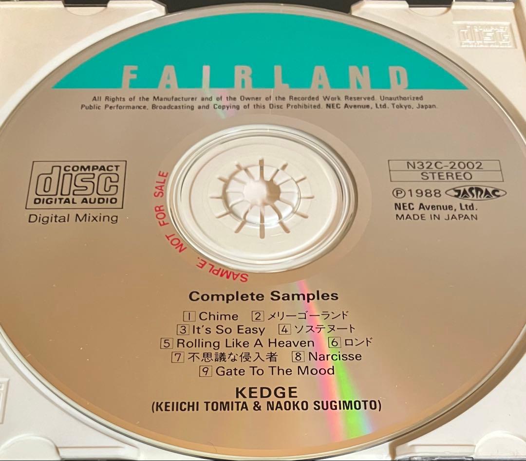 KEDGE Complete Samples 1988年サンプル盤 希少CD