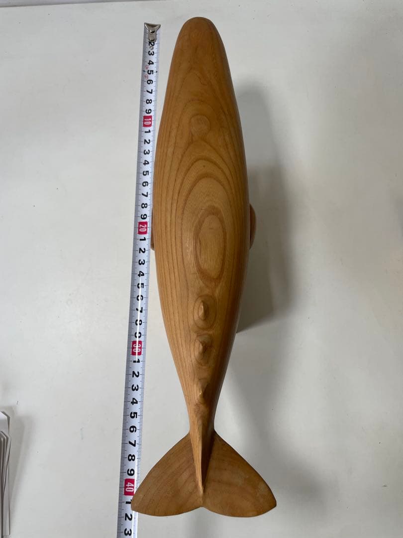 けやき木彫り マッコウクジラ ふるさと地場サンシャイン 宮城県牡鹿町