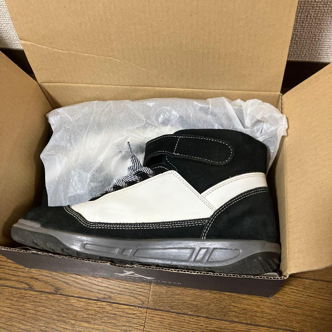 青木 安全靴 ZR-21 ブラック×ホワイト 26.5cm/#アシックス#ミズノ