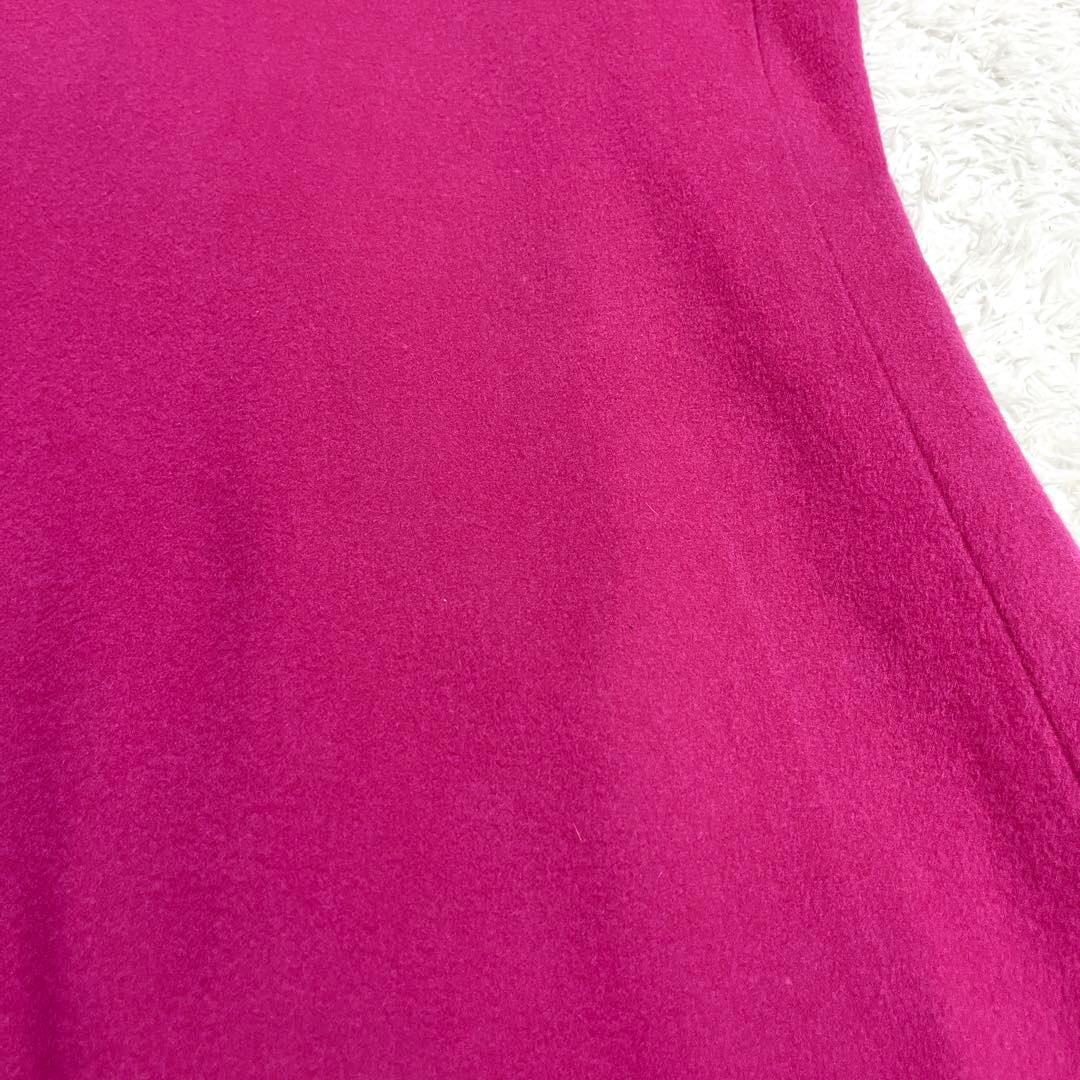 超希少✨イヴサンローラン YSL ウールコート フーデッドコート ピンク M