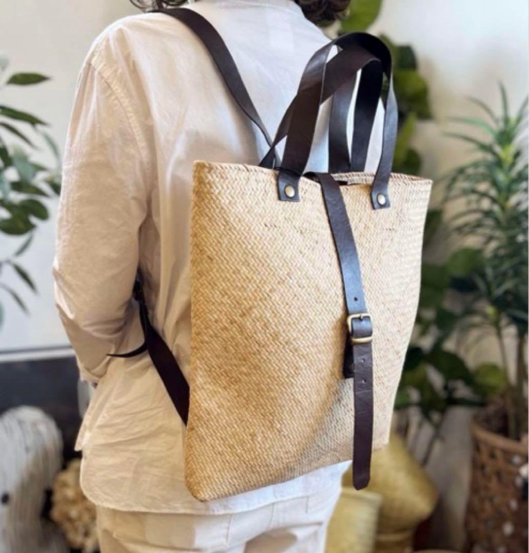 ラタン　バスケットバックパック　かごリュック　SUBLiME かご・バスケット・雑貨 - menui | BASKET BACKPACK SUBLIME サブライム