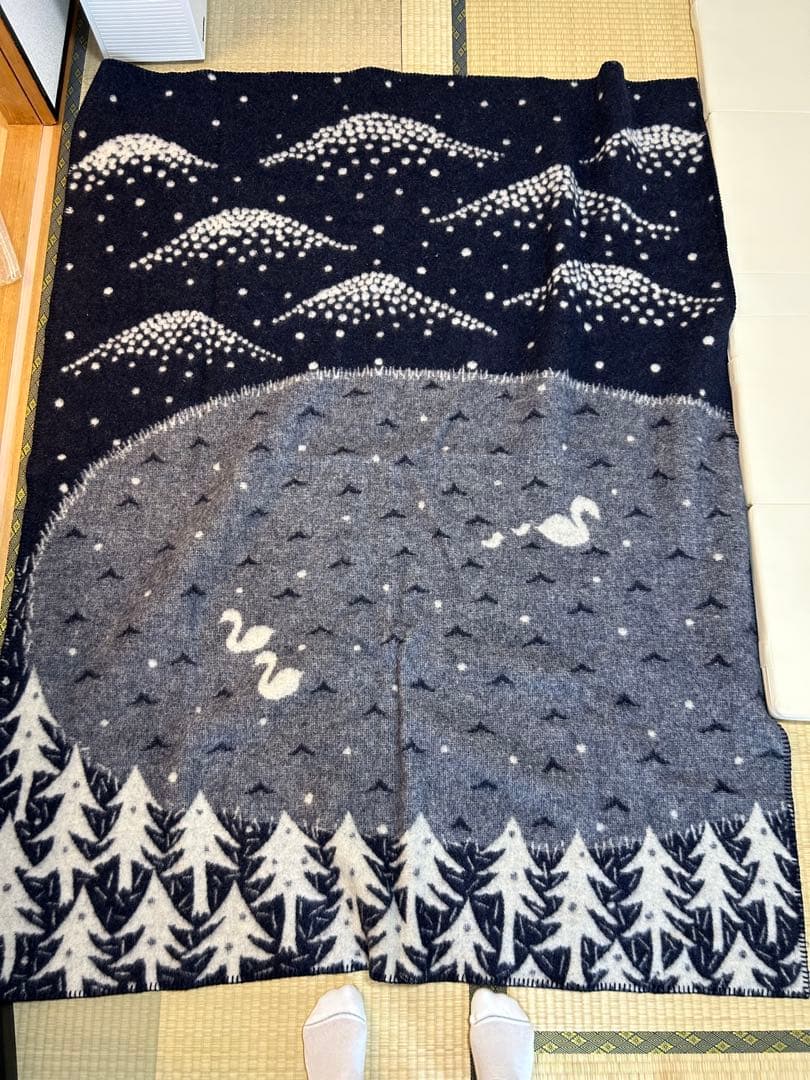 クリッパン ミナペルホネン シングルブランケット130×180 KLIPPAN KLIPPAN（クリッパン） ウール ブランケット HOUSE IN THE FOREST