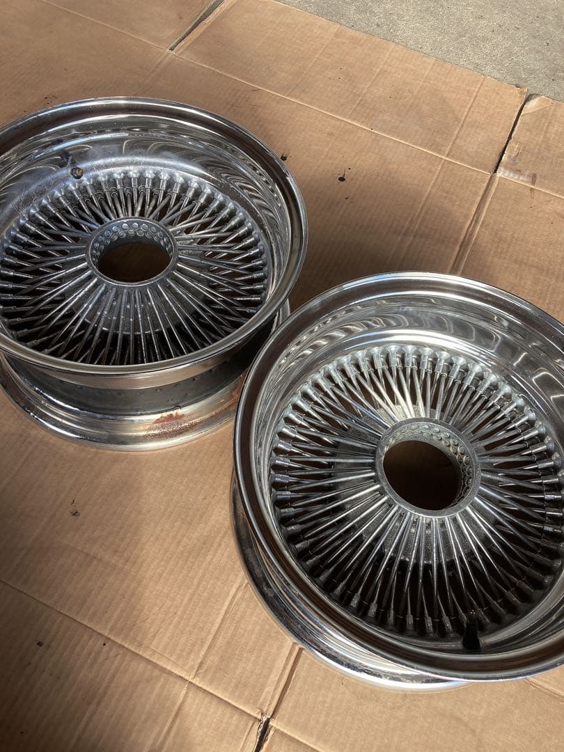 ワイヤーホイール　送料込み！！ ワイザー ワイヤーホイール 4本セット セドリック グロリア シーマ