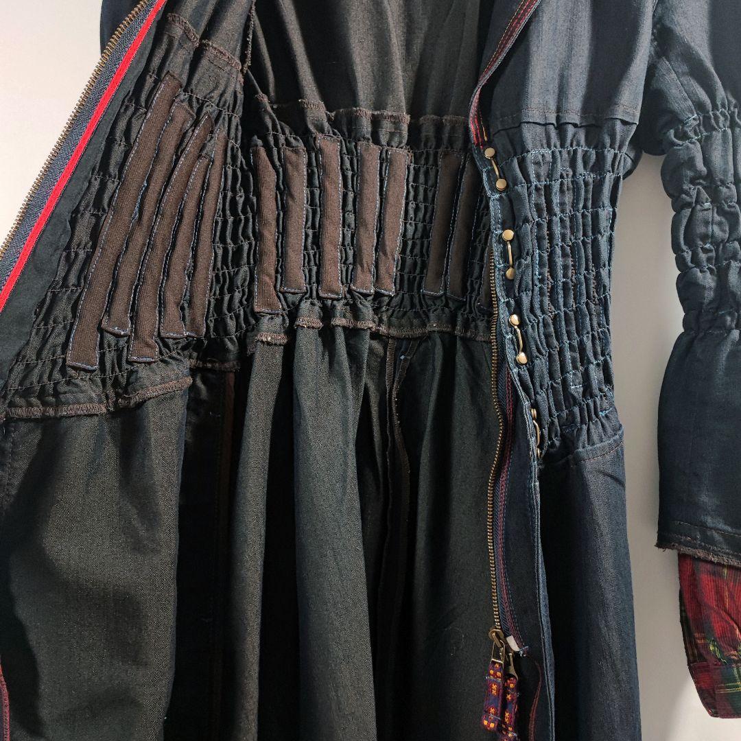 レア 90s 00s マリテフランソワジルボー ワンピース インディゴ