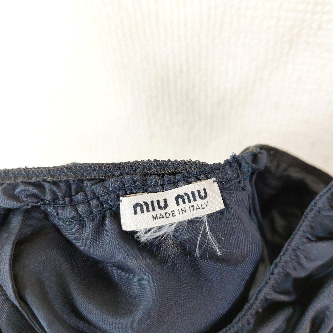 タグ切れ】ミュウミュウトップス キャミソール ビスチェ イタリア製