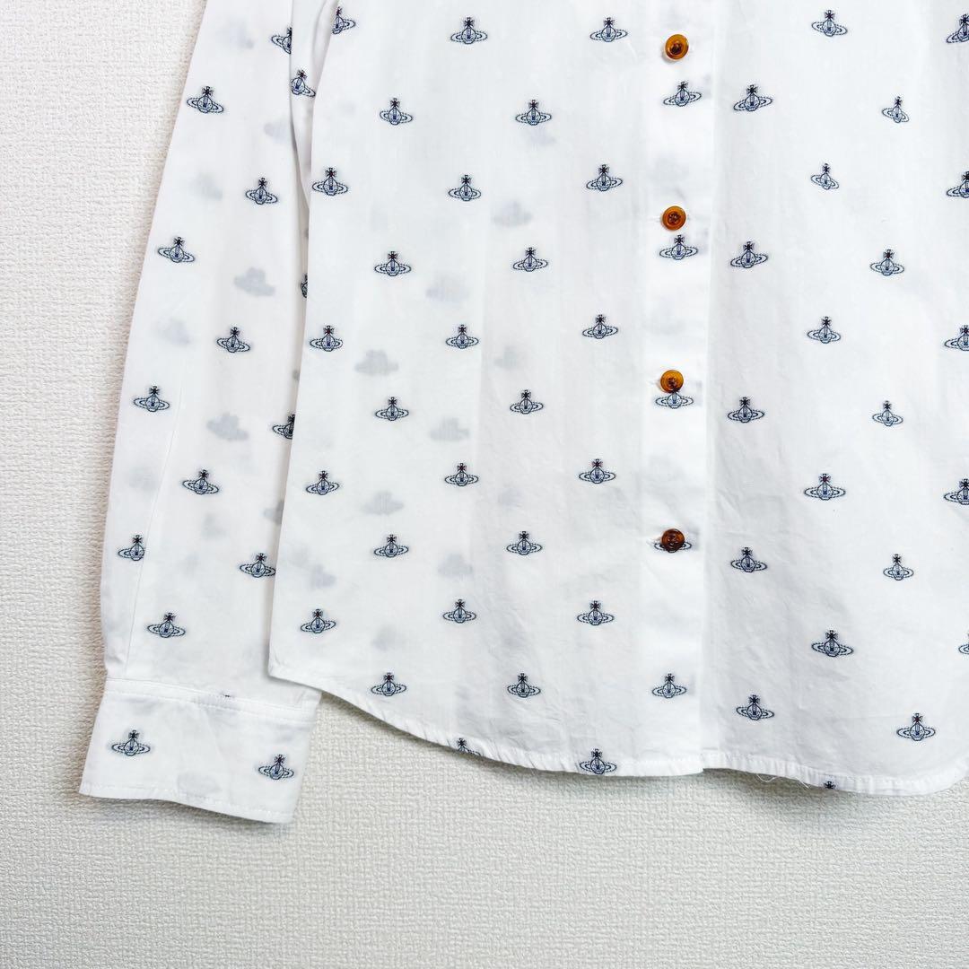 ヴィヴィアンウエストウッド 総柄 オーブ シャツ 丸襟 - メルカリ