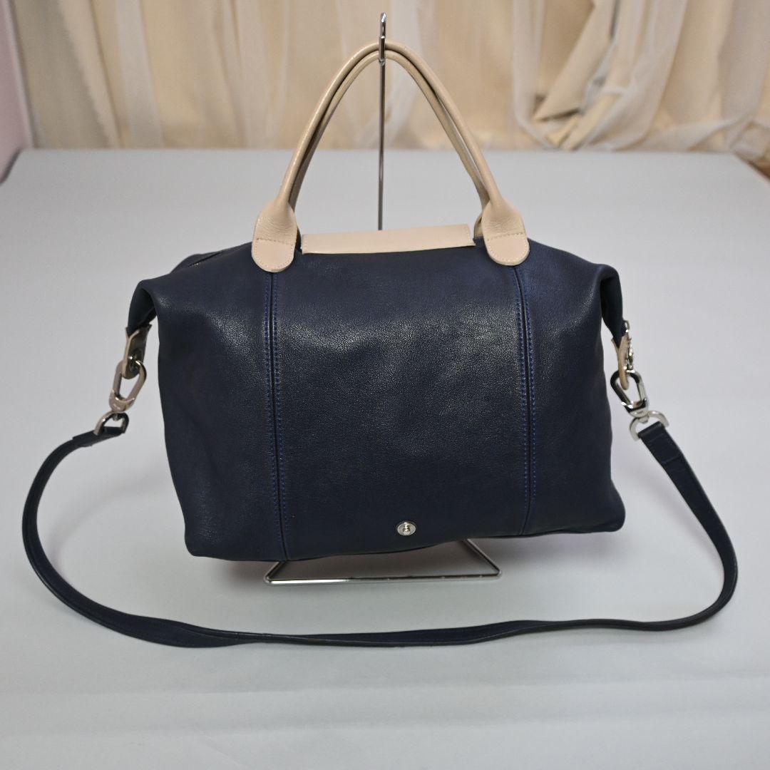 589☆ LONGCHAMP 2way バッグ ルプリアージュ キュイール - メルカリ