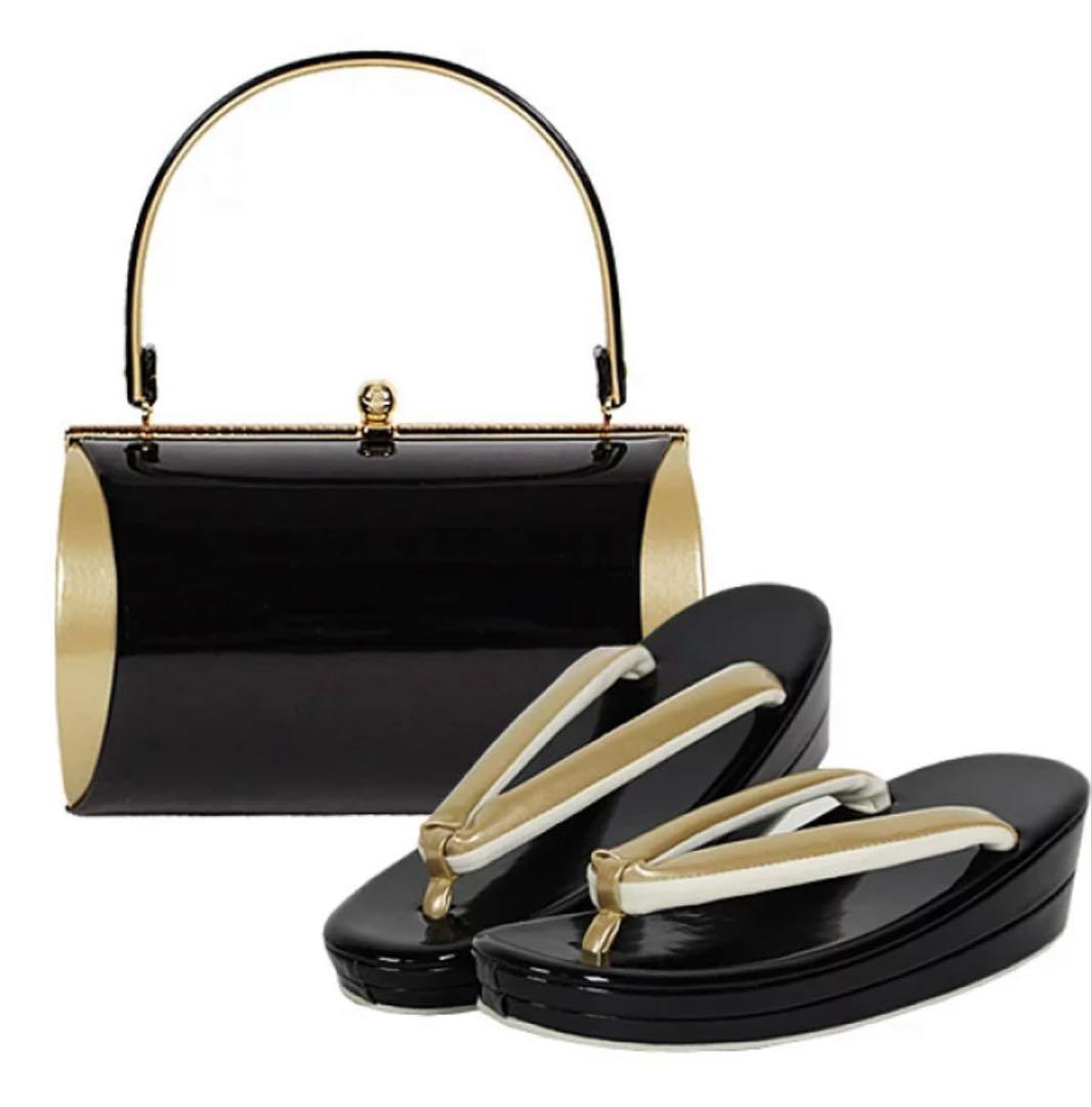 ☆成人式 卒業式 振袖 レディース 草履・バッグセット ブラック 楽天市場】10%off【スーパーセール対象】楽天ランキング1位 めり × 志