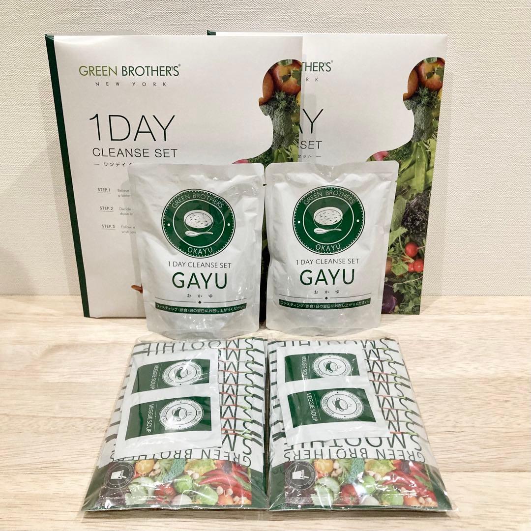 2 セット ☆ ファスティング グリーンブラザーズ ワンデイ クレンズ