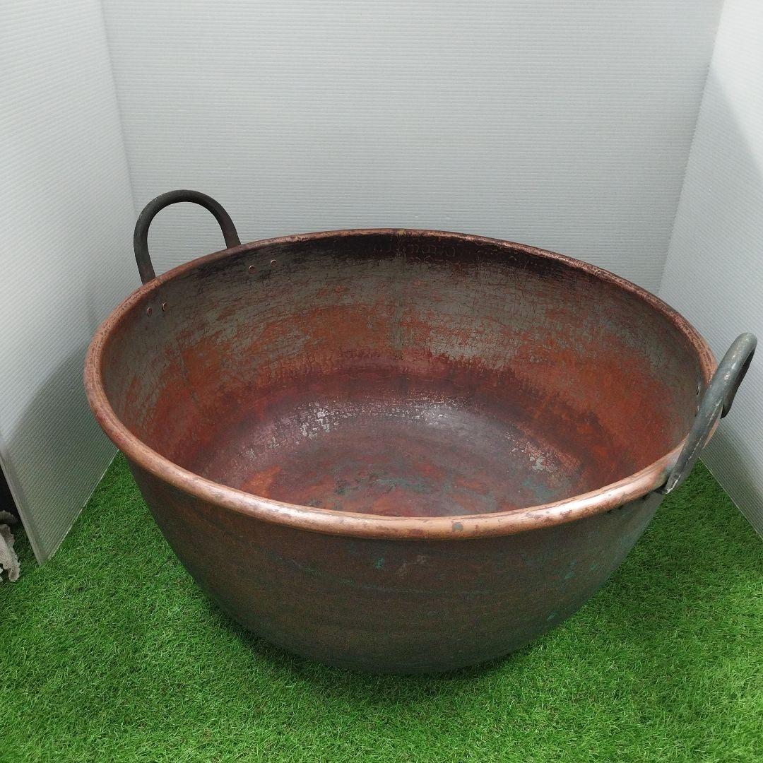 K*X様 銅鍋　銅製　大鍋　63.5cm✕29.5cm　アンティーク