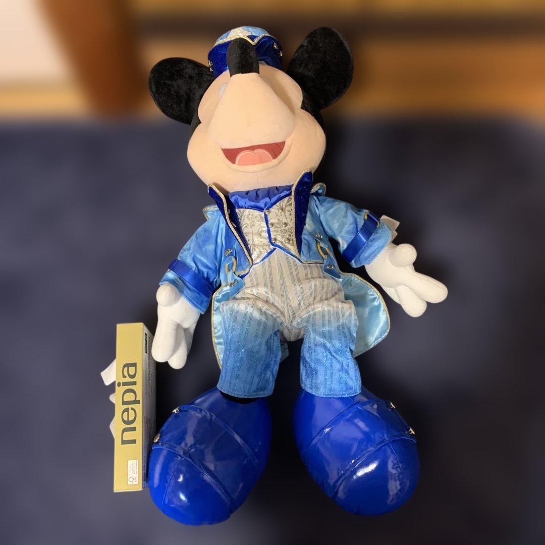 ディズニーシー15周年 ミッキーミニー特大ぬいぐるみ クリスタル