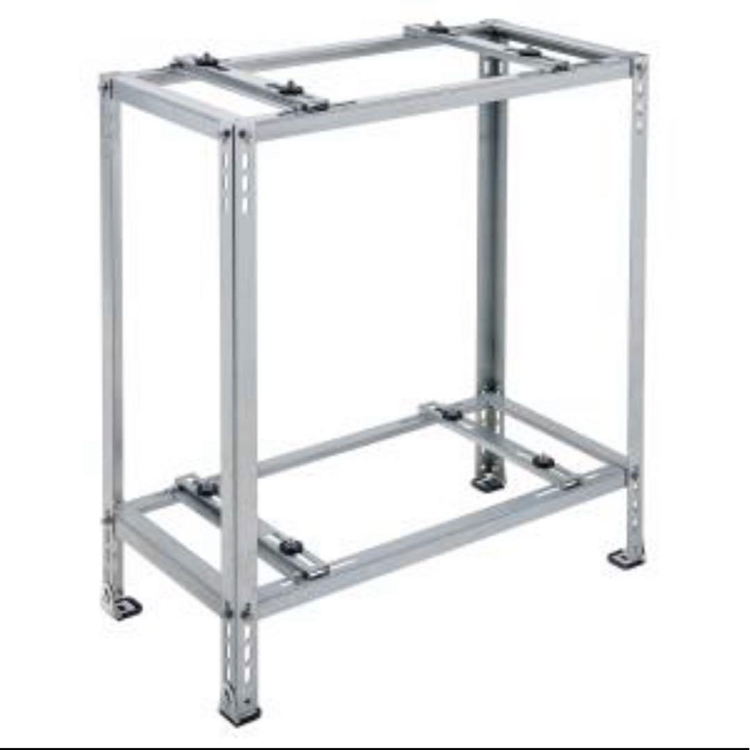 エアコン室外機　二段置き　エアコン室外ユニット架台 平地・二段置用 ZAM鋼板 バクマ工業 エアコン室外ユニット用据付架台 平地・二段置用架台 B