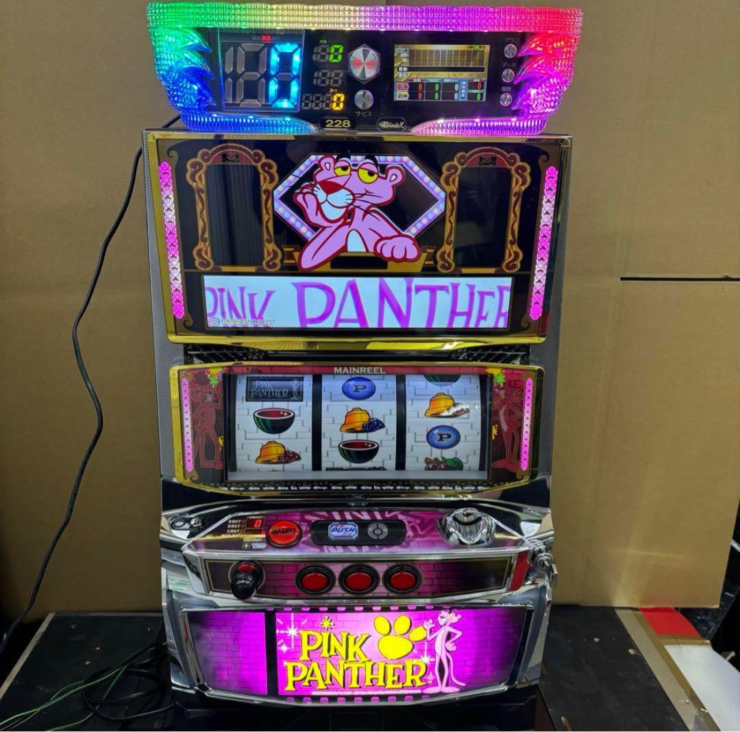 6号機 ピンクパンサー 実機 家庭用フルセット！ 山佐 パチスロ ピンクパンサーSP 中古パチスロ実機 [4ch対応] A-SLOT