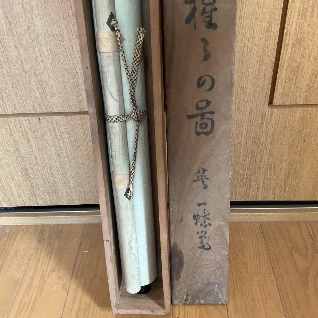 英 一蝶 絹本 彩色画 【 猩々図 】 落款印譜は《趣在山雲泉石間》